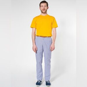 American Apparel Striped Chino Pants Blue/White Size 36